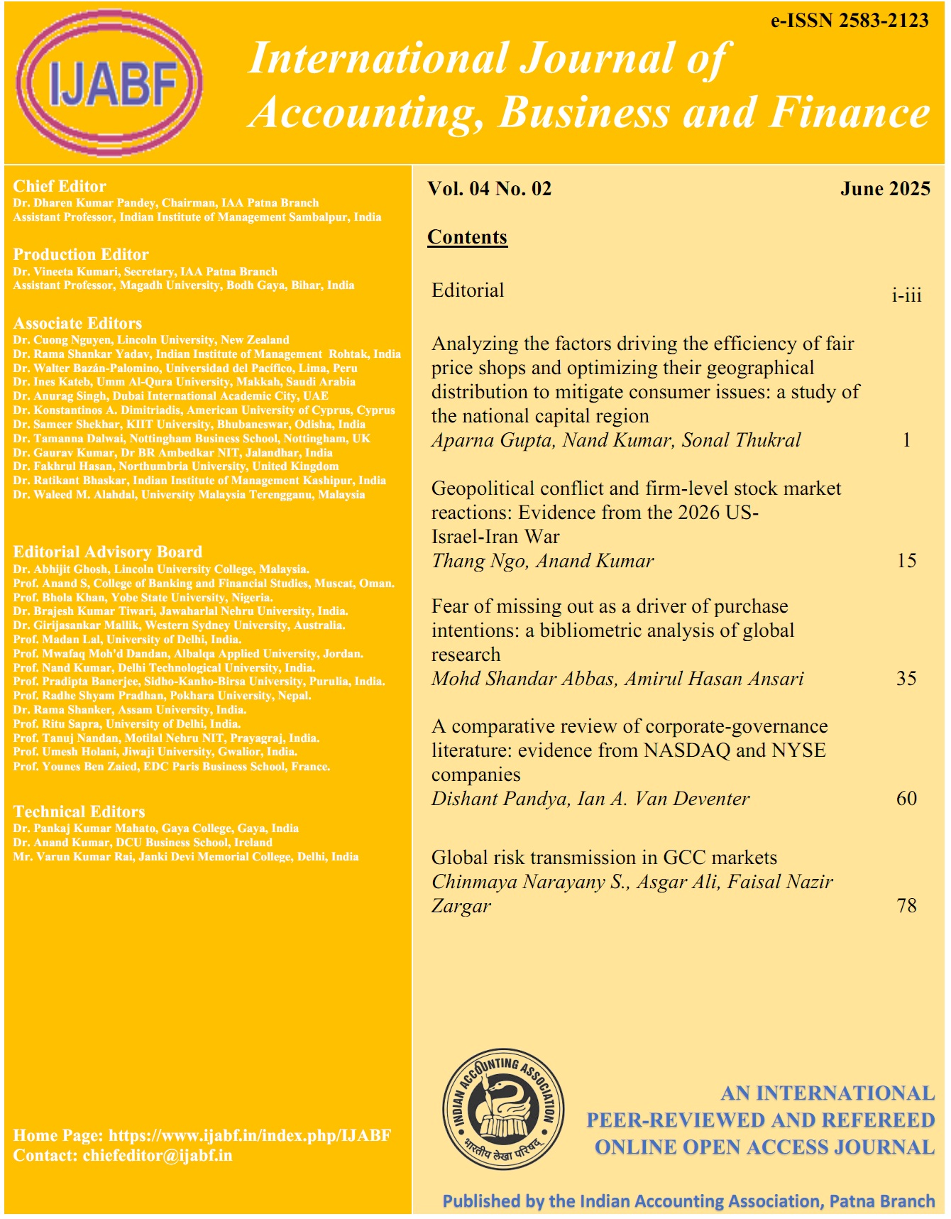 					View Vol. 4 No. 2 (2025): June 2025
				